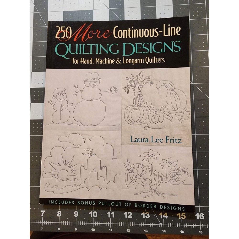 250‎ More Continuous-Line Quilting Designs Book